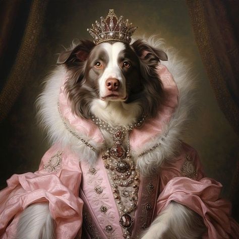 Dog Royal Portrait, Regal Dog Portraits, Pet Royal Portrait, Royal Animal Painting, Dog Portraits Painting Oil, Royal Dog Portrait, Victorian Remodel, Royal Dog, Royal Pet Portrait Royal Animal Painting, Renesance Portrait, Royal Dog Portrait, Victorian Remodel, Royal Dog, Royal Pet Portrait, Royal Animals, Portraits Painting, Dog Portraits Painting