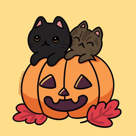 Pumpkin With Cat Drawing, Cat Inside Pumpkin, Cat In Pumpkin Drawing, Pumpkin Cat Drawing, Cat Carving Pumpkin, Jackolantern Drawing, Pumpkin Cat Carving, Hello Kitty Pics, Halloween Bujo