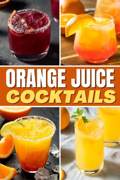 Orange Juice Alcoholic Drinks, Orange Alcoholic Drinks, Cocktails Non Alcoholic, Super Bowl Drinks, Fruit Juice Cocktails, Orange Juice Cocktails, Orange Juice And Vodka, Orange Juice Drinks, Juice Cocktails