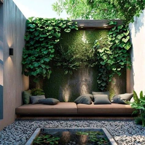 Outdoor Sitting Ideas ✨️🔥 | Outdoor living ideas ✨️ #gardendesign #gardensitting #outdoorsofa #outdoorsittings #outdoorsittingarea #outdoorliving #outdoorsittingdesign #homedesignsdworld #fypシ゚viralシ2024fyp #explorepost #explore #explorepage #makeuphack #arbaazkhan #dhruvrathee #katemiddleton #magictricksvideos Luxury Pools Backyard, Japanese Garden Landscape, Narrow Garden, Garden Decoration Ideas, Backyard Design Ideas, Small Patio Garden, Pond Waterfall, Cozy Patio, Small Courtyards