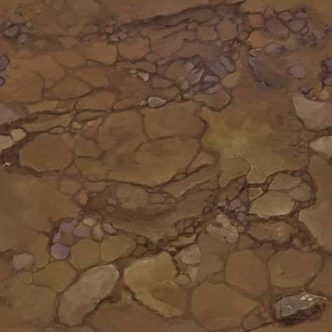 ArtStation - Hand Painted Textures, Ulrick Wery Dirt Painting, Rocky Environment, Medieval Environment, Dirt Texture, Terrain Texture, Soil Texture, Game Textures, Rock Textures, Floor Texture