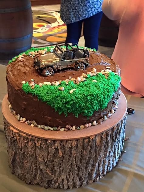 4wd Cake, Pastel Jeep, Jeep Birthday Cake, Jeep Birthday, Jeep Cake, Mint Chocolate Cake, 12th Birthday Cake, 4th Birthday Cakes, Party Ideas Birthday