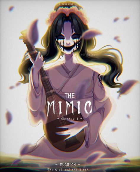 The mimic fanart. (DO NOT REPOST!!) Hachishakusama Fan Art, The Mimic Fanart, Mimic Fanart, Japanese Urban Legends, Japanese Myth, Gothic Images, The Mimic, Scary Games, Wallpaper Iphone Neon