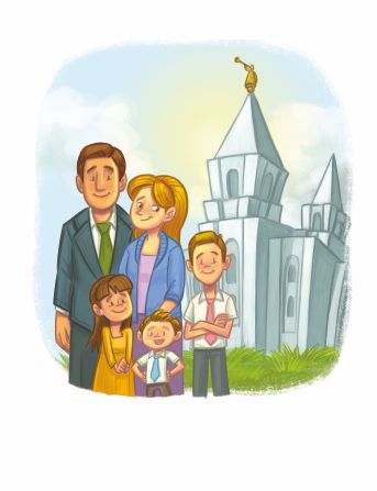 Family History Ideas, Church Artwork, Lds Pictures, Family Clipart, Primary Singing Time, Primary Ideas, Indian Illustration, Family Home Evening, Lds Primary