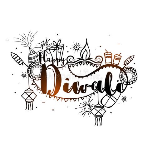 Diwali Calligraphy, Diwali Elements, Diwali Board, Indian Festival Of Lights, Diwali Vector, Celebration Illustration, Diwali Drawing, Creative Elements, Drawing Superheroes