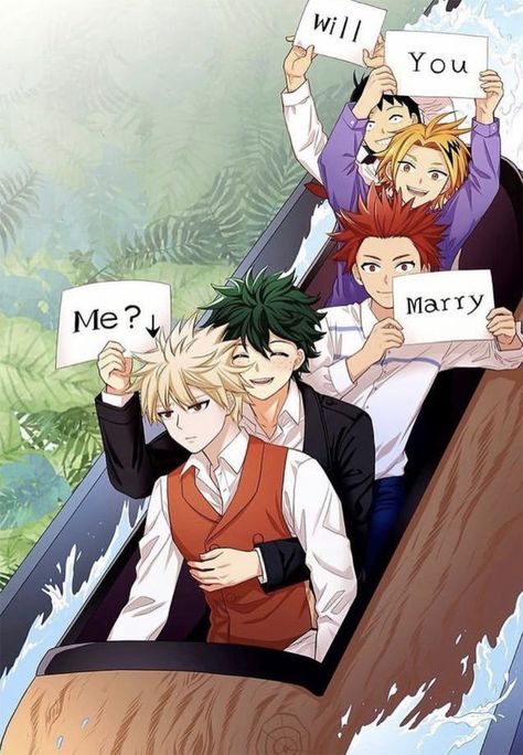 Deku X Kacchan, Anime Cupples, Time Skip, Hero Wallpaper, Anime Child, Hero Academia Characters, Happy Marriage, Dear God, My Hero Academia Manga