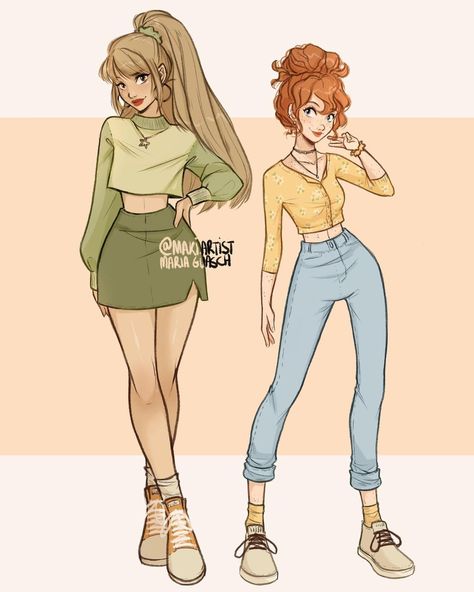 1,549 Me gusta, 15 comentarios - ✨Maria✨ [COMMISSIONS: Open!] (@maki.artist) en Instagram: "Winx Club is trending so I made my version of Bloom and Stella 💕 ㅤ ㅤ ㅤ ㅤ ㅤ ㅤ ㅤ #winxclub…" Maki Artist, Bloom And Stella, Klub Winx, Les Winx, Cartoon Girls, Dibujos Cute, Modieuze Outfits, Noragami, Commissions Open