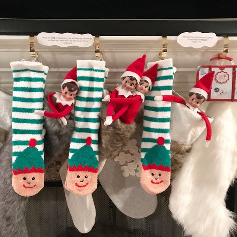 Elf On The Shelf Socks, Elf Gifts, Elf On The Shelf Easy, Elf Is Back Ideas, Thanksgiving Napkin Folds, The Movie Elf, Welcome Back Elf, Easy Thanksgiving Table Decor, Simple Thanksgiving Table Decor