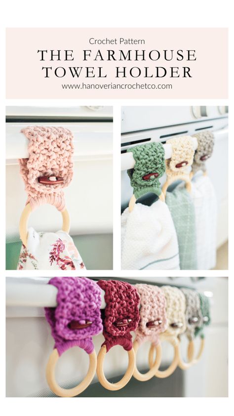 Crochet Stove Towel, Crochet Ring Towel Holder, Crochet Kitchen Towel Holder Pattern Free, Dish Towel Holder Crochet, Crochet Towels Kitchen Free Pattern, Towel Holders Crochet Free Pattern, Easy Crochet Dish Towel Free Pattern, Crochet Kitchen Towel Holder Pattern, Crochet Hanging Dish Towels Pattern Free