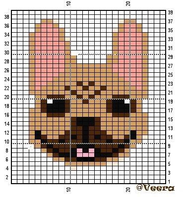 French Bulldog Knitting Pattern, French Bulldog Pixel Art, Cross Stitch French Bulldog, French Bulldog Perler Beads, Pearl Beads Pattern, Bead Knit, Animal Knitting Patterns, Bulldog Francese, Pixel Crochet