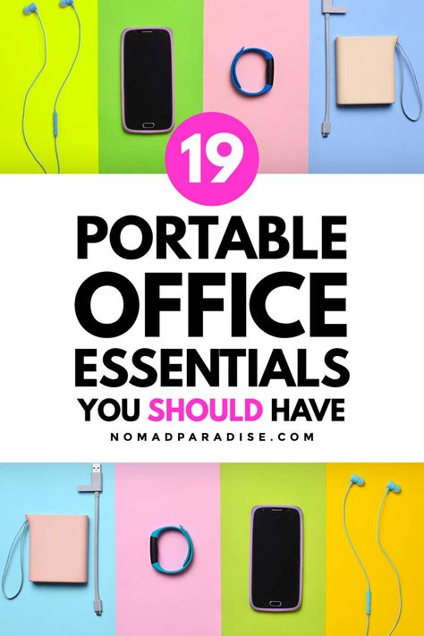 Digital Nomad Essentials, Work From Home Gadgets, Work Commuter Essentials, Nomad Essentials, Hunched Shoulders, Office On The Go, Work Bag Essentials, Cybersecurity Awareness, Office Kit