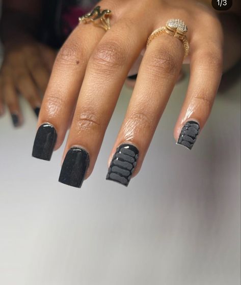 Black Short Nails, Black Acrylic Nails, Hard Nails, Short Square Acrylic Nails, Exotic Nails, Pearl Nails, Unique Acrylic Nails, Acrylic Nails Coffin Short, Short Acrylic Nails Designs