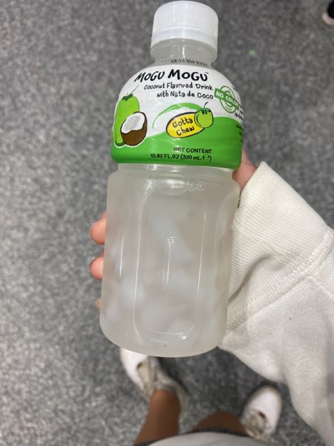 aesthetic Mogu Mogu Aesthetic, Mogu Mogu Drink, Mogu Mogu, Train Birthday Cake, Coconut Drink, Coconut Drinks, Korean Snacks, Sweet Dishes Recipes, Cute Snacks