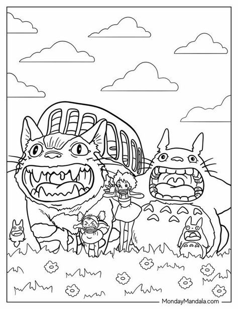 Coloring pages for kids #coloringpagesforkids Coloring page for kids #coloringpageforkids Kids coloring page #kidscoloringpage 15.492 Gibli Studio Coloring Pages, Studio Ghibli Manga Panels, Ghibli Colouring Pages, Ghibli Coloring Pages Free Printable, Totoro Coloring Pages, Ghibli Coloring Pages, Studio Ghibli Coloring Pages, Ghibli Coloring, Scenery Coloring Pages