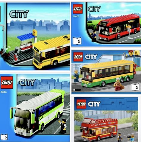 Lego Vw Bus, Lego Bus, Lego Double Decker Bus, Lego Hospital, Lego Nissan Skyline, Lego Car Moc Instructions, Lego Cargo Train, Lego City Sets, Lego Truck