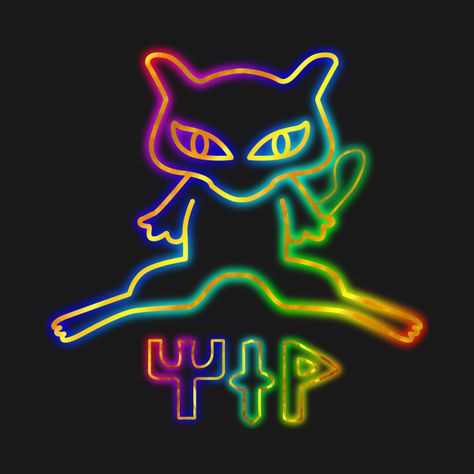 Ancient Mew by spdy4 Ancient Mew, Latin Quotes, Pokemon, Neon Signs, Tshirt Designs, T Shirts, Design, Pokémon