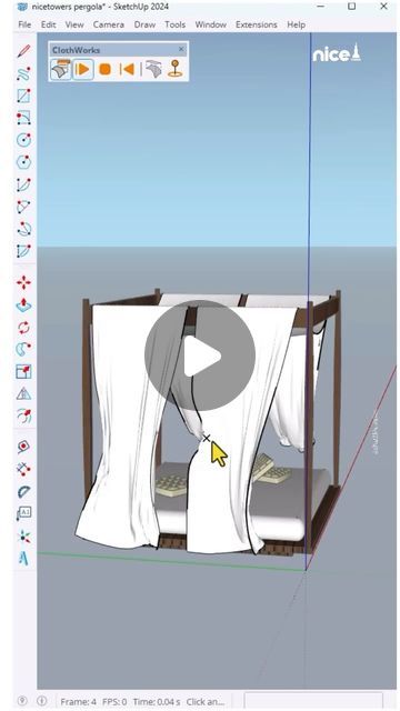 Nice Tower on Instagram: "The Fastest Way to Create Cloth in SketchUp Using the ClothWorks Plugin.
Sketchup 
Cloth 
Clithworks
Interior design
#sketchup3d #fyp #sketchup #nicetower #nice_tower #viral #cloth #foryou #foryoupage #reels" Sketchup Interior Design, To Create, Tower, Graphic Design, Interior Design, On Instagram, Instagram, Design