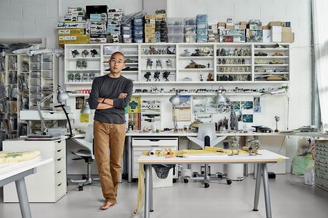 Art Storage Ideas, Artist Space, Internal Comms, Do Ho Suh, Model Studio, Workplace Office, Workshop Layout, Wsj Magazine, Workshop Studio