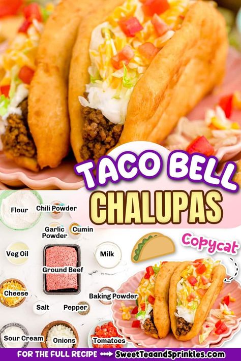 Taco Bell Chalupa Recipe, Chili Relleno Dip Recipe, Taco Bell Chalupa, December Meals, Chalupa Recipe, Large Family Meals, Taco Bake, Fire Food, Beef Casserole Recipes