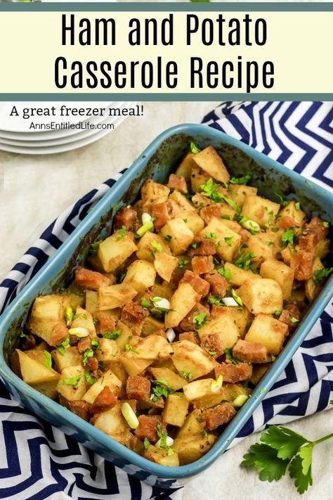 Ham And Potato Recipes, Leftover Ham Casserole, Ham Dinner Recipes, Healthy Ham, Ham Casserole Recipes, Ham And Potato Casserole, Ham Dinner, Ham Casserole, Freezable Meals