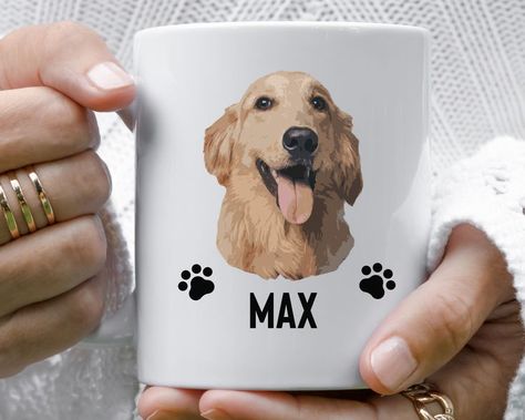 Customize this Labrador Mug with your dogs name! View our personalized dog mug that will make you smile every time you use it. Click to shop now! <3 Hot Chocolate Mug Gift, Dogs Name, Gift For Dog Lover, Dog Coffee, Dog Mug, Hot Chocolate Mug, Labrador Dog, Mug Personalized, Pet Owner