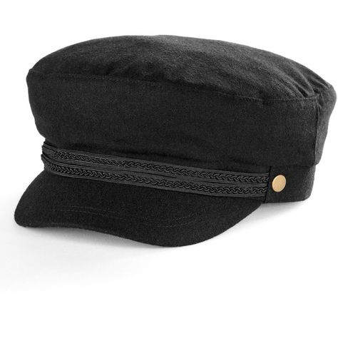 Women's Apt. 9® Braided Trim Wool Sailor Cadet Hat ($11) ❤ liked on Polyvore featuring accessories, hats, black, conductor hat, apt. 9, sailor hat, cadet hat and brimmed hat Cadet Hat Outfit, Free Spirit Girl, Coraline Costume, Sport Hats, Conductor Hat, French Hat, Woven Hat, Cadet Hat, Hat Aesthetic