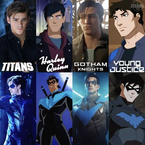 Nightwing Young Justice, Nighwing, Young Justice Robin, Wayne Family, Dc Comics Heroes, Univers Dc, Batman Funny, Arte Dc Comics, Dc Comics Artwork