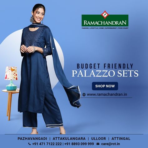 Wide range of vibrant palazzo sets.💞 Now wear the best to your college‼️ And look the best in your attire✌️✨️ #ramachandran #onlineshopping #shoppingonline #onlinestore #fashion #trending #shopping #style #instafashion #ethnicwear #handmade #indianwear #wedding #stitching #palazzo New Korean Drama, Perfume Box, Designer Kurtis, Health Business, Create Design, Kurti Designs, Media Post, Indian Wear, World Of Fashion