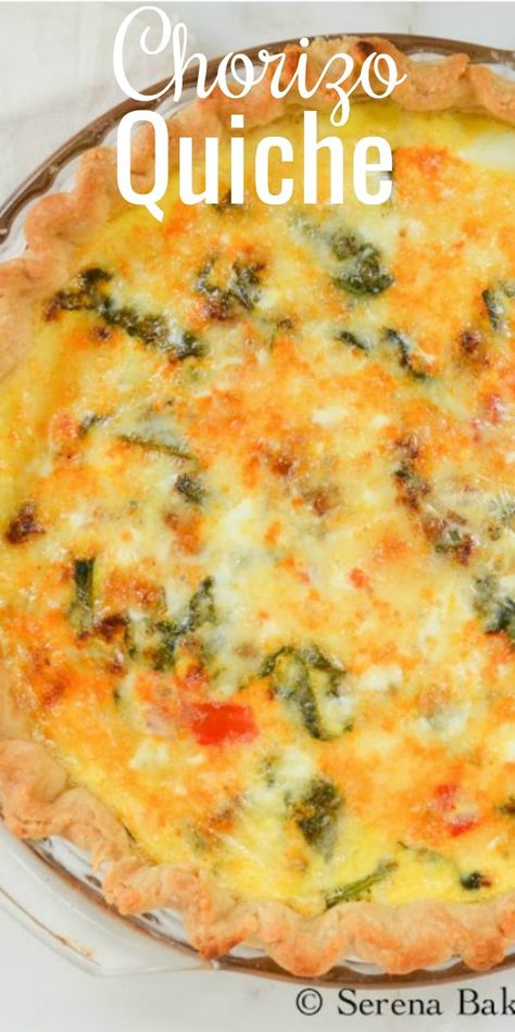 Green Chili Quiche, Chorizo Quiche, Mexican Quiche, Eggs Casserole, Quiche Chorizo, Egg Casseroles, Zucchini Quiche, Spinach Quiche Recipes, Recipe Spinach