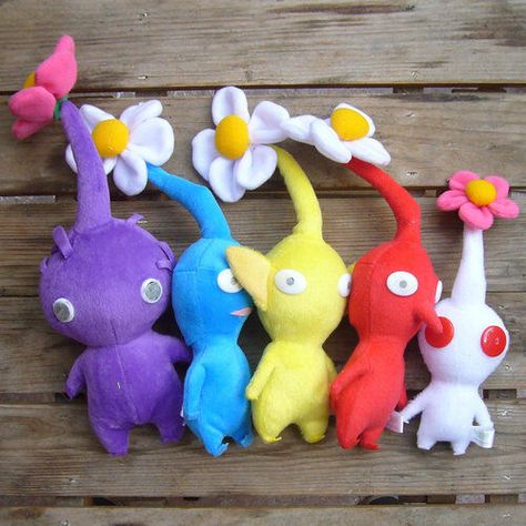 New 5pcs Nintendo Pikmin Plush Toy Yellow Red Blue Flower Lovely Gift for Kids on PopScreen Nintendo Pikmin, Pikmin Plush, Flower Plush, Plush Pattern, Cute Creatures, Gift For Kids, Free Kids, Plush Dolls, Plush Toy