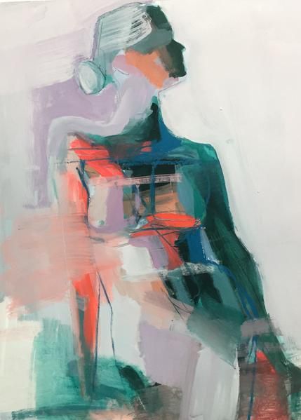 Painting Of A Woman, Abstract Figures, Oil Pastel Paintings, Figure Studies, Painting Subjects, Figure Study, Painting Inspo, Life Drawing, Art Abstrait