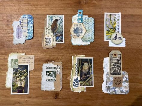 Junk Journaling for Beginners | Made some mini-collages today Journaling For Beginners, Mini Collage, Collage Board, Junk Journaling, Collage