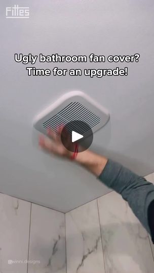 7.1K views · 16 reactions | Ultra-minimal exhaust fan mount and cover | The bathroom fan cover in every modern home. 😌 Available at two price points - affordable for every budget. 
📦 Free returns

vc: @winni.designs | By Fittes | Facebook Bathroom Fan Cover, Cabin Bathroom, Cabin Bathrooms, Bathroom Fan, Exhaust Fan, Small Houses, Container Garden, House Remodel, 1k Views