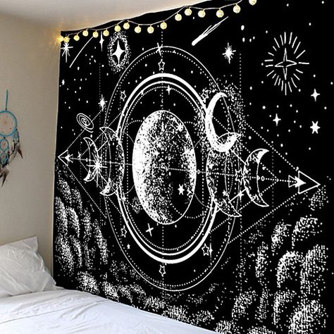 Dorms Decor, Blanket On Wall, Bohemian Wall Tapestry, Cheap Wall Tapestries, Picnic Tablecloth, Room Tapestry, Tapestry Bedroom, Goth Home Decor, Tapestry Art