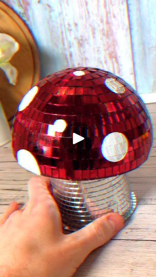 28K views · 61 reactions | Mushroom Mirror Ball DIY | Time for a disco 🪩 | By Craft Factory | Facebook Mushroom Mirror, Disco Mushroom, Craft Factory, Mirror Ball, Cd, Stuffed Mushrooms, Mirror, Quick Saves