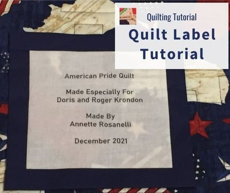 Printable Fabric Sheets, Personalized Quilt Labels, Make Your Own Labels, Quilts Easy, Printable Fabric, Sewing Labels, Learning To Sew, Make A Quilt, Quilt Binding