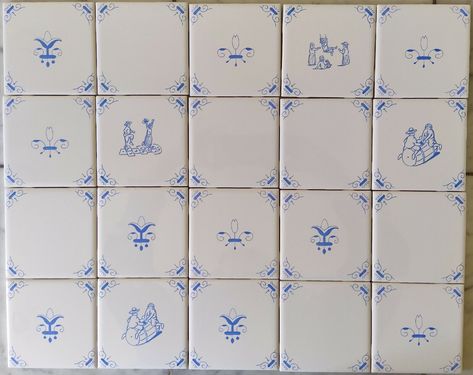 Blue and White Delft Style Mixed Panel | eBay Kitchen Panel, Dutch Kitchen, Dutch Tiles, Designer Board, Delft Tiles, Tile Panels, Kitchen Diy, Delft, Diy Kitchen