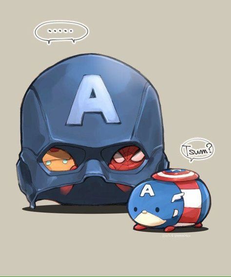 Tsum Marvel, Marvel Tsum Tsum, Steve Tony, Stony Avengers, Chibi Marvel, Superfamily Avengers, Super Family, Avengers Comics, Marvel Avengers Funny