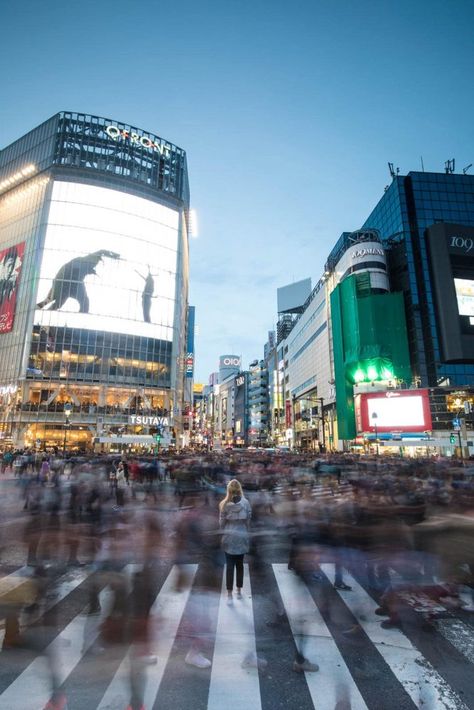 Long Exposure Portrait, Japan Shibuya, Alone In A Crowd, Shibuya Crossing, Japan Illustration, Tokyo City, Japan Photography, Tokyo Street, Japan Aesthetic