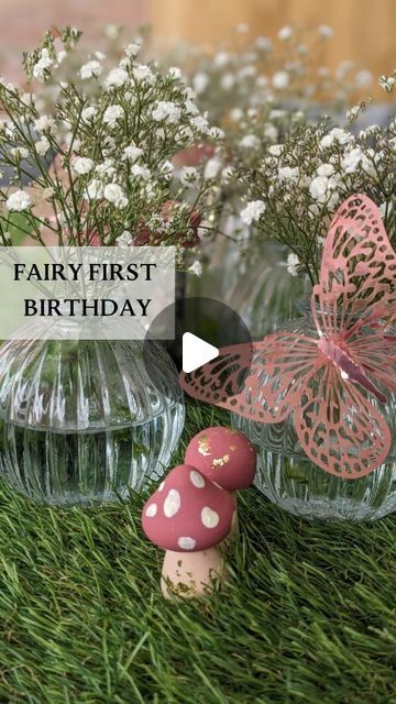 Rebecca Herd - Event Planner on Instagram: "Fairy First Birthday 🦋🌸 . I was so excited when I got the brief from @gracefvictory for her baby girls 1st Birthday Party.It was so beautiful and was like something out of a dream🦋 . Thank you Grace and Lee for trusting me to design and plan your special occasions. I Love you guys and your family 🤍 . Styling, design and party planning  @rebeccaherdrvents Balloons, ball pit and Balloon house @love_balloons_bedfordshire_  Food @victoria14141  #rebeccaherdevents #partyplanner #partydesign #partyplanneruk #partiesuk #childrensparties #partycoordinator #fairies #fairyfirstbirthday #butterfly #butterfliesparty #1stbirthday #brownies #balloons #pink" Fairy First Birthday Pictures, Fairy Bday Party Ideas, Fairy Centerpieces Birthday, Fairy First Birthday Backdrop, Fairy Theme Birthday Party Decoration, Fairy First Birthday Photo Shoot, Fairy Centerpieces, Fairy 1st Birthday Party Ideas, My Fairy First Birthday