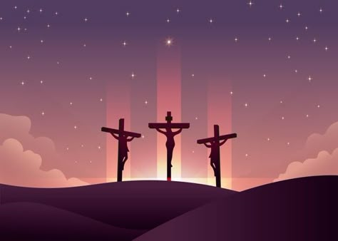 Good Friday Illustration, Good Friday Design, Good Friday Background, Friday Illustration, Animated Bible, Jesus Background, Happy Good Friday, Biblical Artwork, Christian Illustration