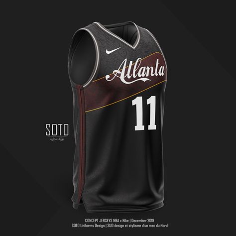 NBA City Edition - ATLANTA HAWKS - concept by SOTO on Behance Best Basketball Jersey Design Sublimation, Sublimation Jersey Design Basketball, Design Jersey Basket, Nba Jersey Design, Nba City Edition Jersey, Basketball Jersey Design Ideas Sublimation, Best Nba Jerseys, Best Basketball Jersey Design, Basketball Jersey Design