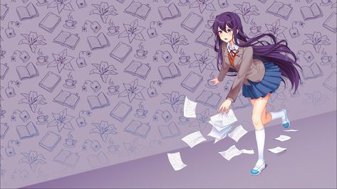 Ddlc Plus, Yuri Ddlc, Oki Doki, Doki Doki Literature Club, Simple Character, Wallpaper Animes, Keys Art, The Player, Game Pictures