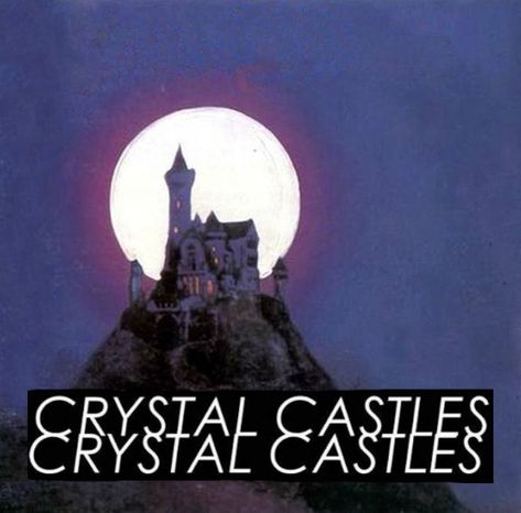 Crystal Castles Drawing, Crystal Castles Pfp, Crystals Castles, Crystal Castles Poster, Crystal Castles Aesthetic, Cristal Castles, Alice Glass, Purple Goth, Castle Drawing