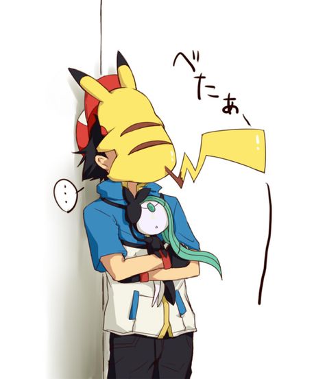 Cicada Block Pika. Pikachu, Ash/Satoshi (Pokémon), ... (by Monosakura, Pixiv Id 336770) Pokémon Anime, Anime Fanart, Pikachu, Ash, Anime