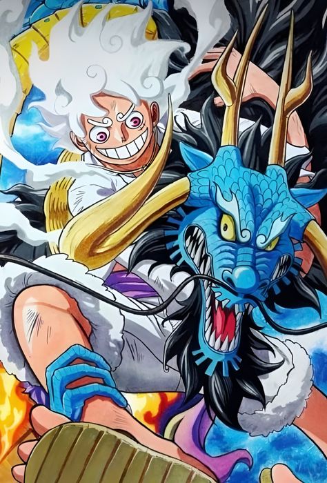 Luffy Gear5, One Piece Gear 5, Anime One Piece Luffy, Drawing Superheroes, Fairy Tail Pictures, Dragon Ball Painting, Best Anime Drawings, Luffy Gear 5, Dragon Ball Art Goku