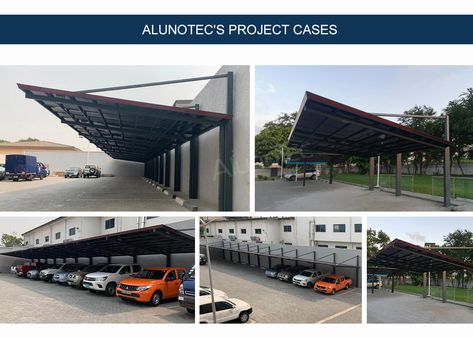 aluminum carport (7) Aluminum Carport, Carport Covers, Metal Carports, Carport Designs, Aluminum Pergola, Roof Colors, Roofing Materials, Parking Design, Canopy Outdoor