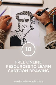 Drawing Course, Drawing Prompts, Drawing Writing, Popular Cartoons, Drawing Exercises, Free Cartoons, Free Online Courses, Cartoon Drawing, Free Courses