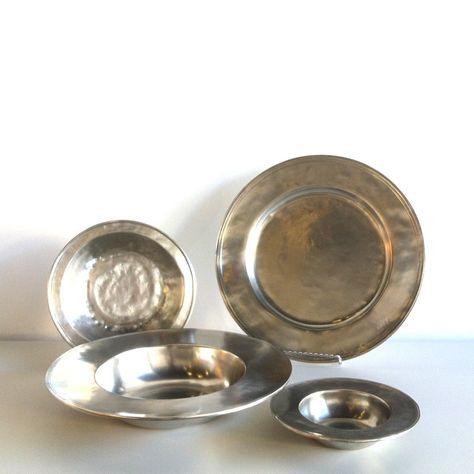 Match Pewter Collection: Remodelista Pewter Plates, Mulberry Home, Future Kitchen, Pretty Kitchen, Future Perfect, Kitchen Utensils, Dog Bowls, Gift Wrap, Heavy Metal