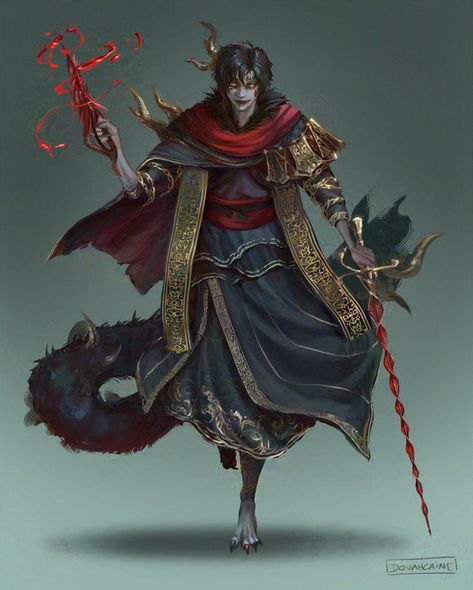 Dnd Hooded Man, Aldrich Devourer Of Gods Art, Dnd Magic Axes, Dnd Elden Ring, Horn Character Design, Fantasy Antagonist, Fantasy Cultist, Dark Souls Npc, Eldritch Character Design